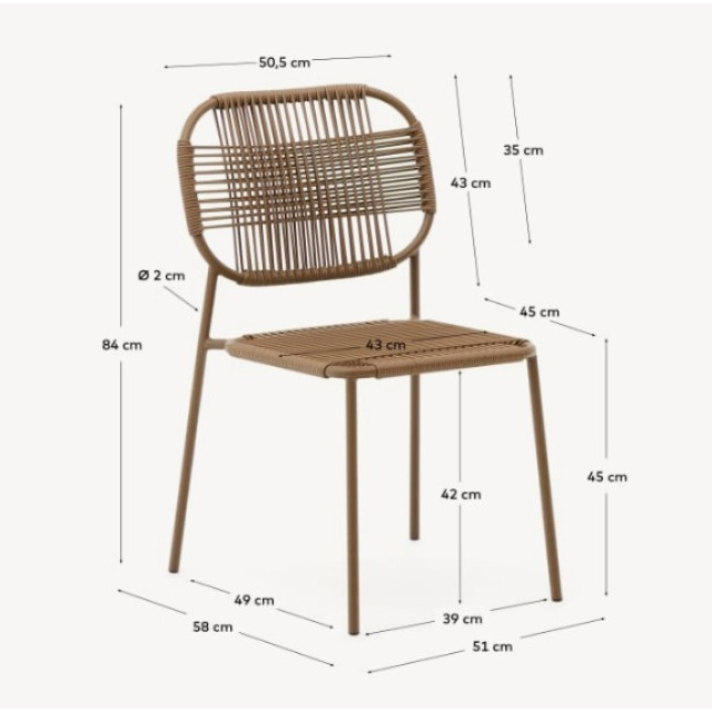 Вуличний стілець Talaier J0600105SS12 Вуличний стілець Talaier J0600105SS12