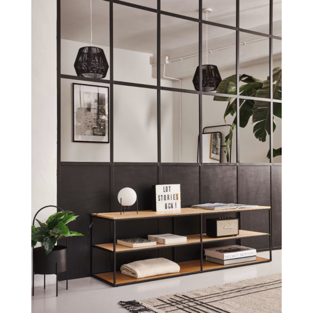 Консоль под телевизор Yoana M1000003MM40 из дубового шпона 160 x 40 см