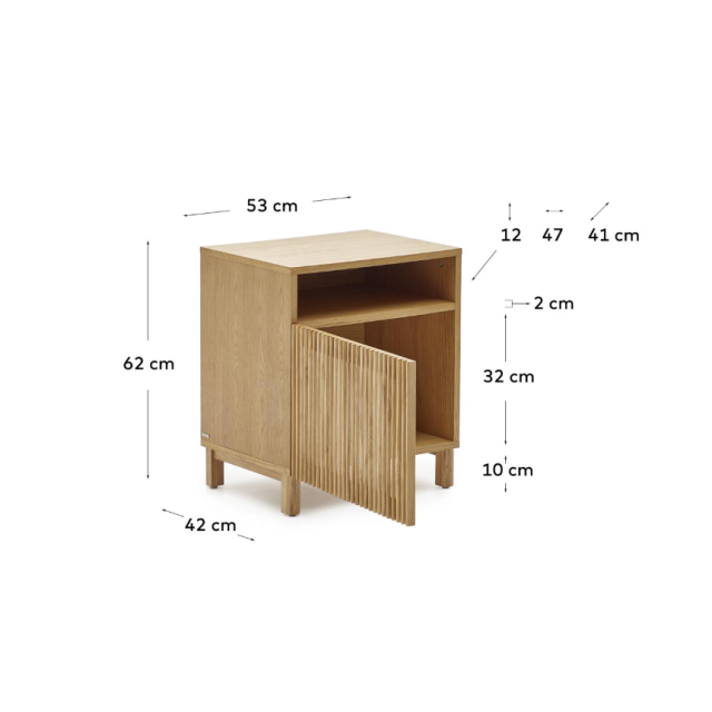 Тумба Beyla LH1293M40 з масиву ясена 53 x 42 см Тумба Beyla LH1293M40 з масиву ясена 53 x 42 см