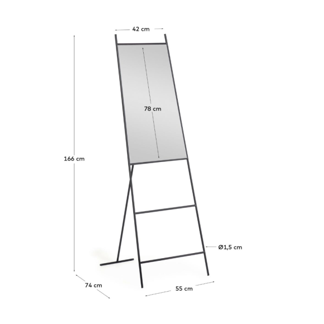 Зеркало Norland AA7909R01 55 x 166 см Зеркало Norland AA7909R01 55 x 166 см