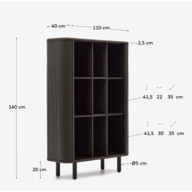 Шкаф Mailen M1200002MM51 из ясеневого шпона с темным покрытием 110 x 140 см Шкаф Mailen M1200002MM51 из ясеневого шпона с темным покрытием 110 x 140 см