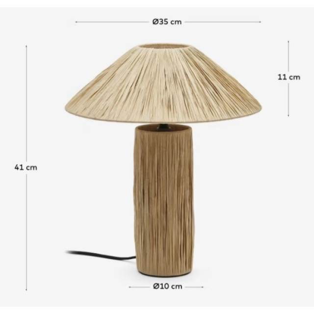 Настольная лампа Samse L0300029FN46 бежевая