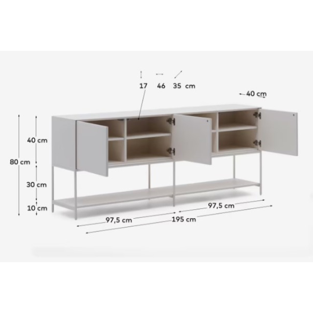 Тумба Vedrana M1000022LL05 белая 195 х 80 см Тумба Vedrana M1000022LL05 белая 195 х 80 см