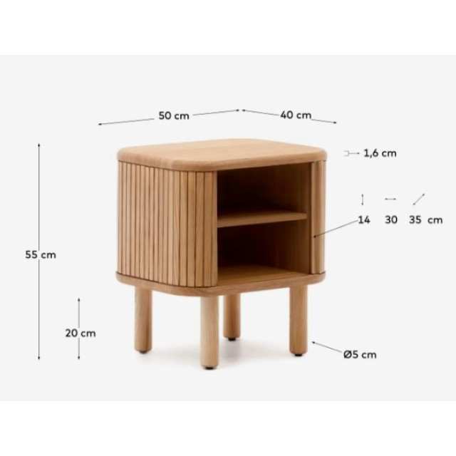 Тумба прикроватна Mailen N1200006MM50 50 x 55 см Тумба прикроватна Mailen N1200006MM50 50 x 55 см