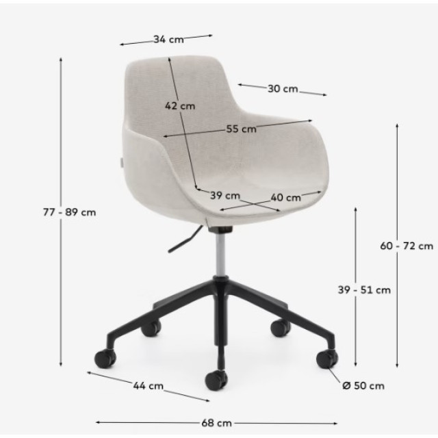 Стілець Tissiana C0200006BF12 бежевий Стілець Tissiana C0200006BF12 бежевий