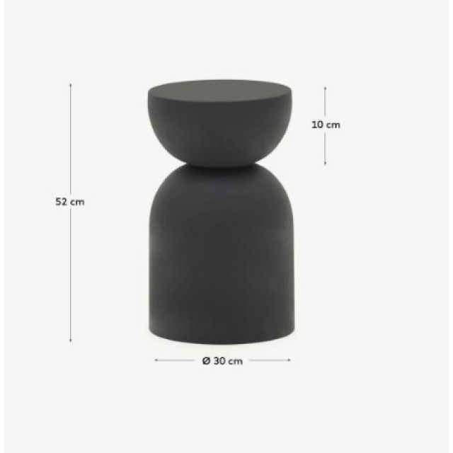 Круглий журнальний столик Rachell T0500029RR01 з металу Ø 30.5 см