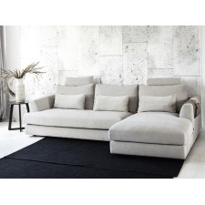 Диван з правим шезлонгом Furninova EDEN 296x172x88 cм Cірий NOLA-73