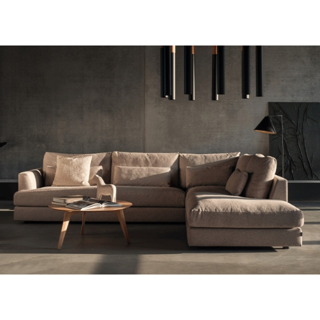 Диван з правим шезлонгом Furninova EDEN 296x172x88 cм Cірий NOLA-73