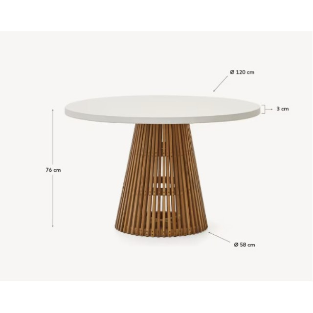 Круглий стіл Alcaufar J0100111PR05 Ø 120 см