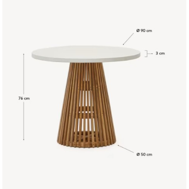 Круглий стіл Alcaufar J0100112PR05 Ø 90 см