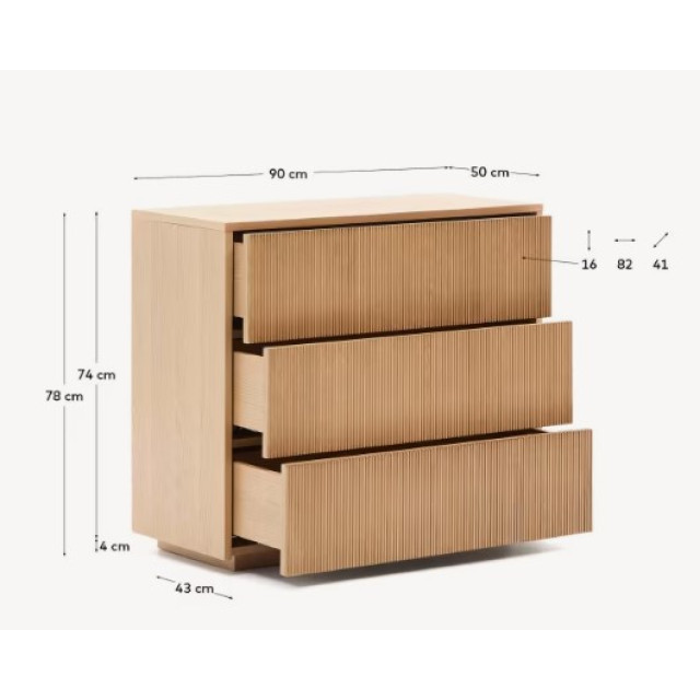 Комод Helvine M0400028MM40 Шпон Дуба 86x79 см