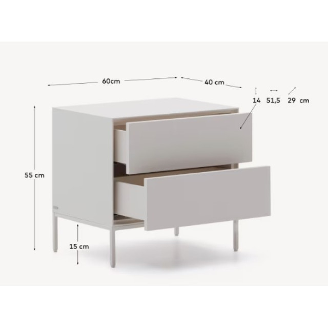 Тумба Vedrana N1200013LL05 Белый 60x55 см