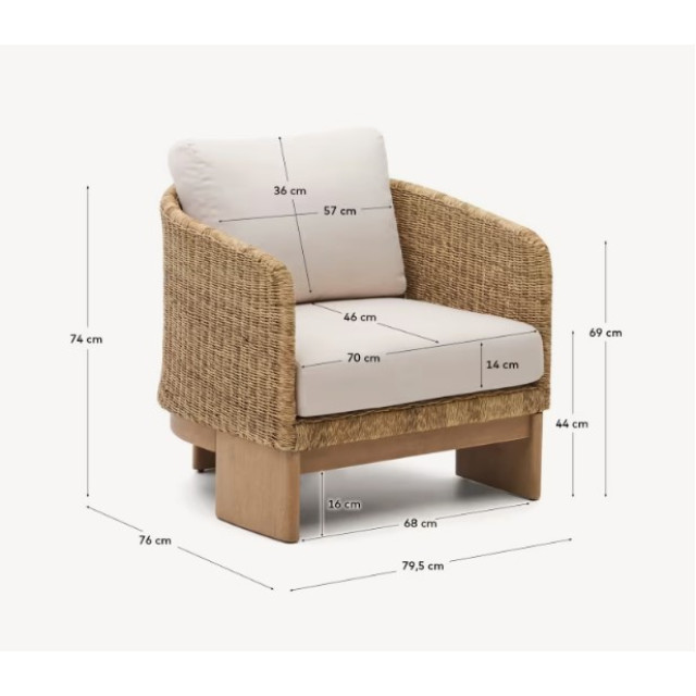 Крісло Xoriguer J1700050FF12 Евкаліпт