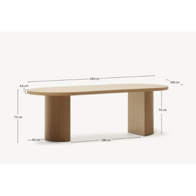 Стол Nealy Дуб T0100060MM40 240x100 см 