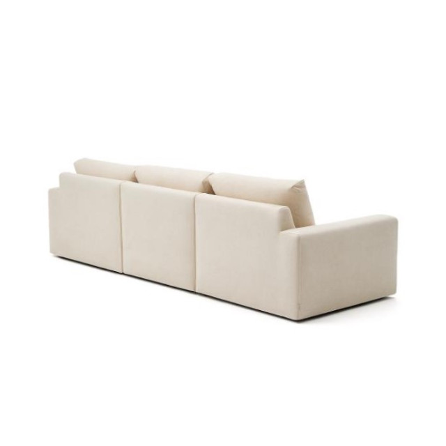 Диван 4-местный с правым шезлонгом Alea S85142LB39  Экрю 310 см