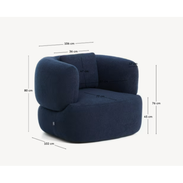 Крісло Martina S83110HI25 Синій Крісло Martina S83110HI25 Синій