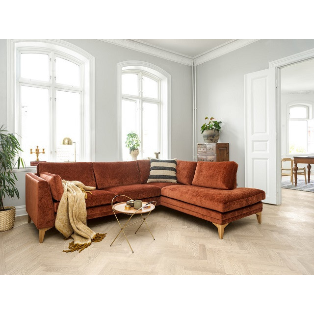 Диван кутовий модульний Furninova Avignon  258 x 203 см Терракотовий