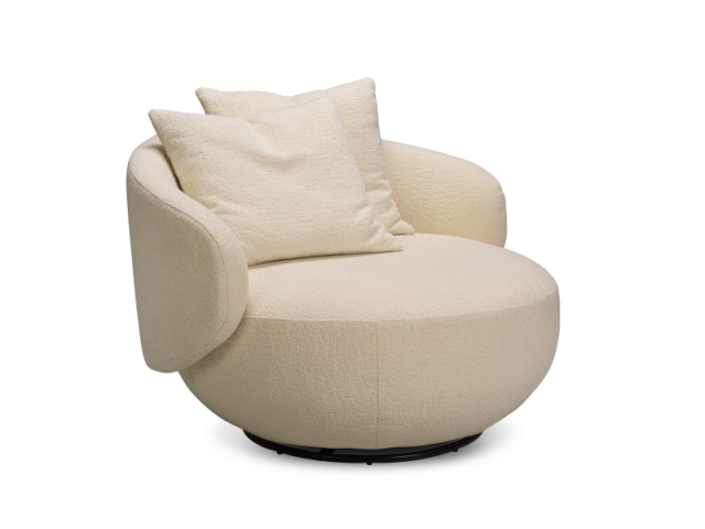 Поворотне крісло Furninova Rondo Big 110x84 cm Бежевий