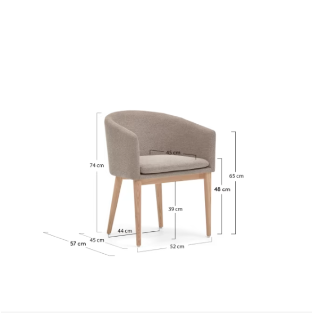 Стілець Harlan CC0078KY10 з коричневої синелі Стілець Harlan CC0078KY10 з коричневої синелі
