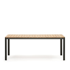 Вуличний стіл Bona J0100036MM46 з чорним оздобленням 200 x 100 см