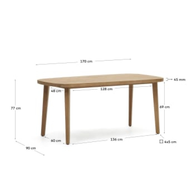 Уличный столик Maset J0100047MM47 из массива эвкалипта 170 x 90 см Уличный столик Maset J0100047MM47 из массива эвкалипта 170 x 90 см