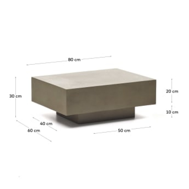 Журнальний столик Rustella J0300031PR03 из цемента 80 x 60 см Журнальний столик Rustella J0300031PR03 из цемента 80 x 60 см