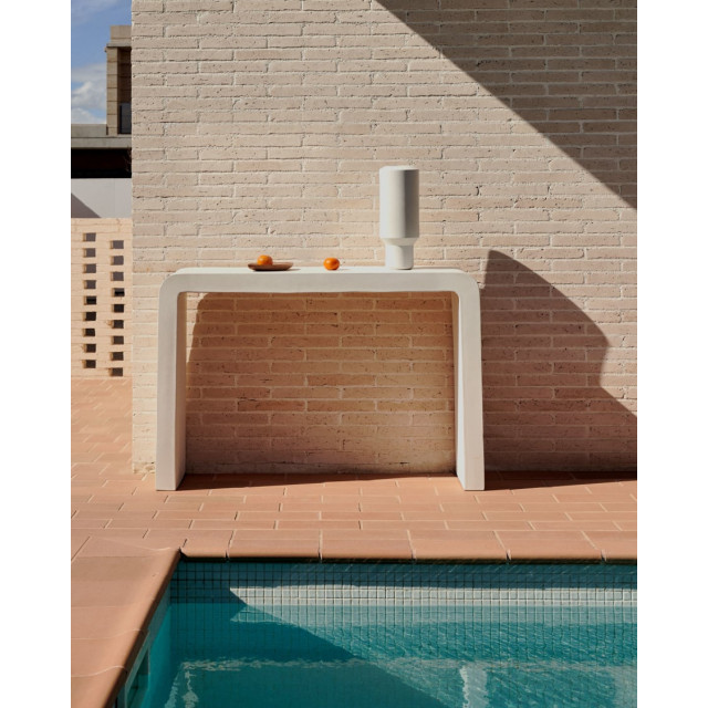 Консоль Aiguablava J0400014PR05 из белого бетона 120 x 80 см Консоль Aiguablava J0400014PR05 из белого бетона 120 x 80 см
