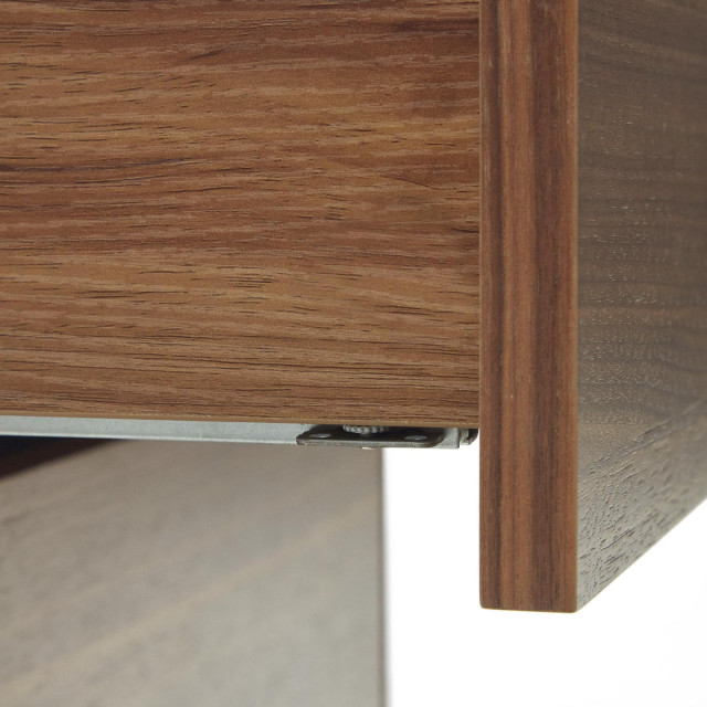 Приліжкова тумба Vedrana N1200005MM41 зі шпону горіха 60 x 55 см Приліжкова тумба Vedrana N1200005MM41 зі шпону горіха 60 x 55 см