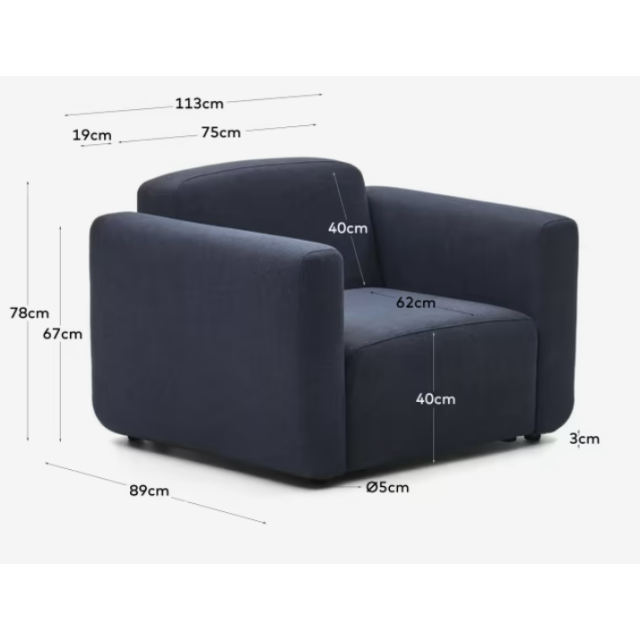 Модульне крісло Neom S82610AU25 Синій