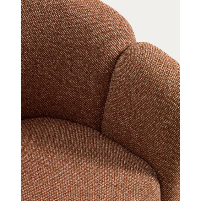 Крісло Corvena S00210FA59 з теракотового шенілла,85 см