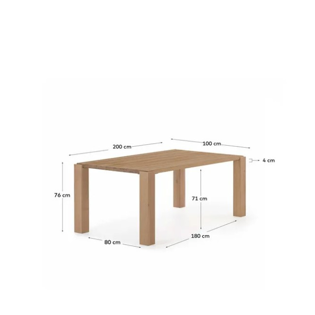 Стол DEYANIRA c дубовым шпоном и массивом дуба IT0287M40