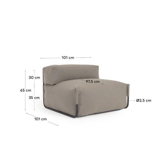 Пуф SQUARE Коричневый S803_11_RS06