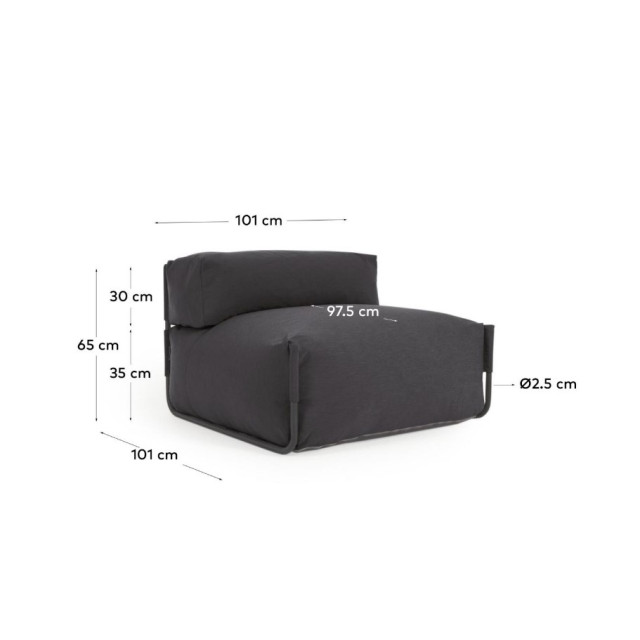 Пуф SQUARE Чёрный S803_11_TJ02