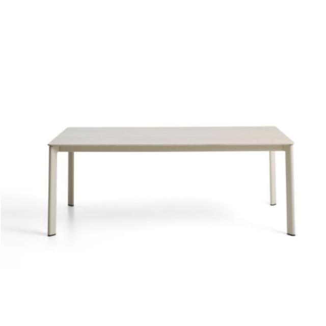 Стіл Anafi T00432RR03 з спеченого каменю та бежевого алюмінію, 180 x 90 см
