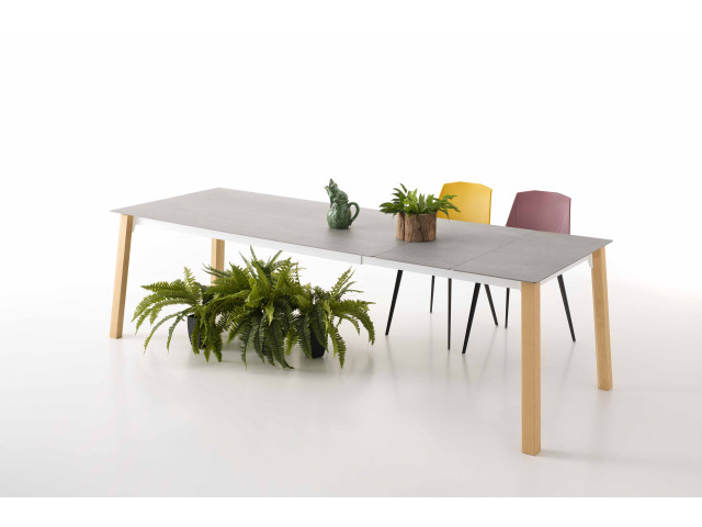 Стол для кухни QUADRO 120x80 (+40) см