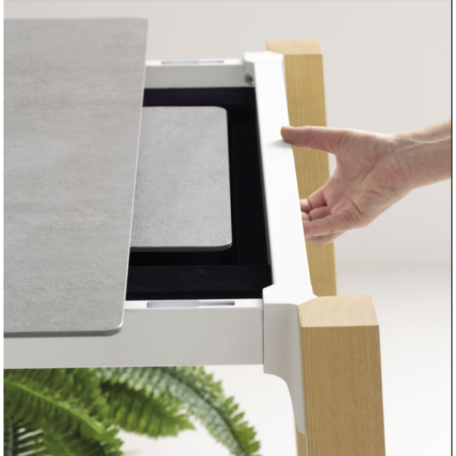 Стіл для кухні QUADRO 140x80 (40+40) см