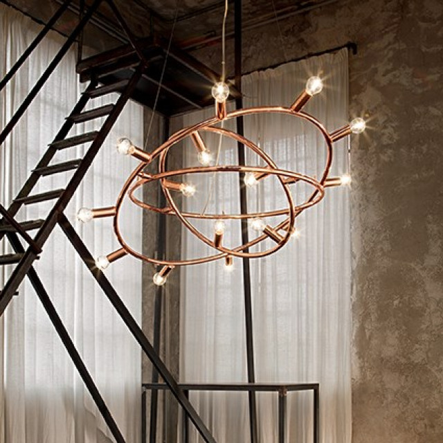 Лампа підвісна Ideal Lux Cosmo SP9 Rame 133041 