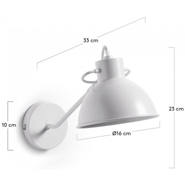 Лампа настінна  ODALIS AA0132R05 Білий