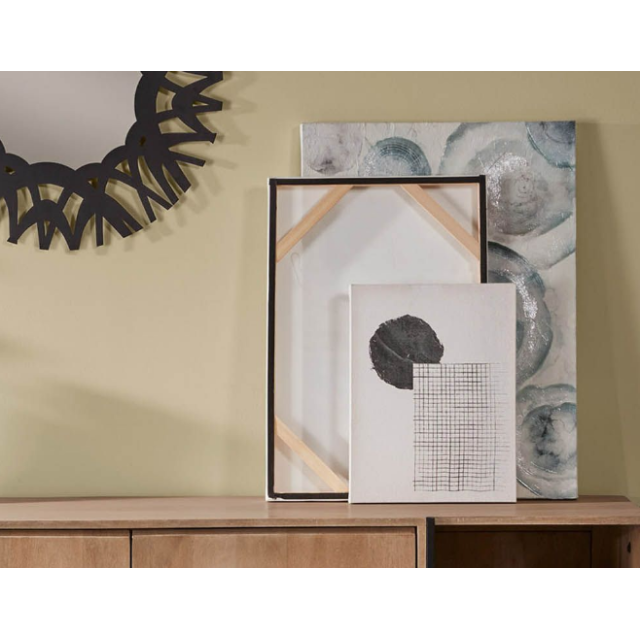 Картина Large Prism 40х30 см AA4197 Чорно-білий