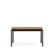 Розсувний вуличний стіл Canyelles J0200005MM46 з чорного алюмінію 140/240x90 см