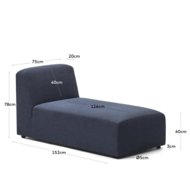 Шезлонг модульний Neom S826CHASAU25 Синій 152 x 75 см Шезлонг модульний Neom S826CHASAU25 Синій 152 x 75 см